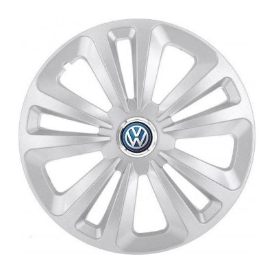 Set 4 Capace Roti Terra Gri R15 pentru Volkswagen foto