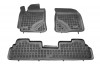 Set covorase auto din cauciuc Toyota Corolla Verso (Zer/Zze), 06.2004-03.2009, negru, presuri tip tavita, Rezaw elastomer 201418, Aftermarket, Rapid