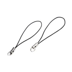 Set 10 agatatoare cu inel pentru pandantiv Crisalida, lungime 6.9 cm, Negru