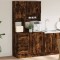 Gossi dulap de bucatarie stejar fumuriu, 95x50x180 cm, lemn prelucrat