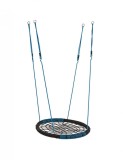 Leagan cuib oval PP negru albastru, Kbt