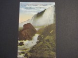 Carte poștală Americană originală &ndash; Cascada Niagara, St&acirc;nca Veacurilor și Peștera V&acirc;nturilor (cel mai probabil din perioada 1900&ndash;1940)