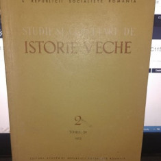 STUDII SI CERCETARI DE ISTORIE VECHE NR.2 , TOMUL 24/1973