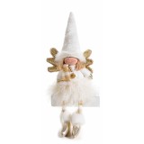 Figurina Inger alb auriu cu picioare modelabile 14x6x34 cm