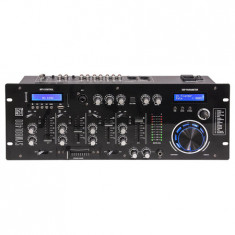 Mixer audio BST cu 4 canale, 9 intrari, Bluetooth, USB, SD
