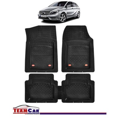 Covorase AutoTeamCar&amp;reg; Tip Tavita Compatibile Mercedes-Benz B-Class W246 (2011&amp;ndash;2019) Negru Material Rezistent foto