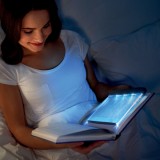 Lampă de citit cu cadru, 14.5x17 cm, transparentă, cu LED, portabilă, CMCLASS
