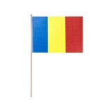 Steag Romania cu maner, 29x39 cm, Lemn, ATU-089479, Oem
