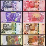 BELIZE █ SET █ 2 + 5 + 10 + 20 Dollars █ 2025 █ P-73-76 █ PRIMA SERIE: FA █ UNC █ necirculata
