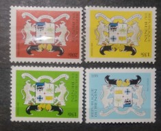 Benin 1995 steme, stema Benin 1995-96 serie 3v-1v 1996neștampilată