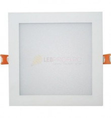 SPOT LED 24W PATRAT MAT ALB NATURAL foto