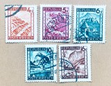 Austria 1947-1948 Seria Peisaje Alpine și Monumente Landschaften Lot 5 Valori Mici Ștampilate - OREF1