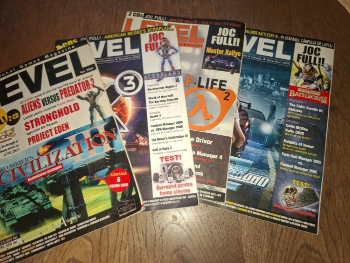 Revista Level, diverse numere 2002-2003 *** PRET PENTRU UN SINGUR NUMAR !