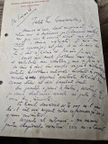Scrisoare a lui Gherghinescu Vania