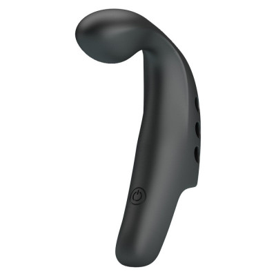 Gorgon - Vibrator pentru degete, negru, 9.3 cm foto