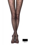 Ciorap subțire cu model picățele &quot;Diamant&quot;, Conte Fantasy Brilliant AW 19-20 - Nero, 2-S Standard, Conte Elegant