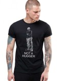 Cumpara ieftin Tricou barbati negru - Not a hugger - S, THEICONIC