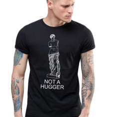 Tricou barbati negru - Not a hugger - S