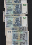 Zimbabwe 100 dollars 2007 F-VF-XF pret pe bucata