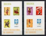 Bolivia 1972 - Jocurile Olimpice, dansuri populare, serie blocuri neuzate