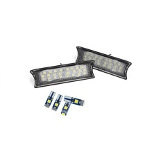 Set Lampi Plafoniera Dedicate Fata si Spate cu LED pentru BMW E60/E65/E66/E87 si 4 Becuri LED T10