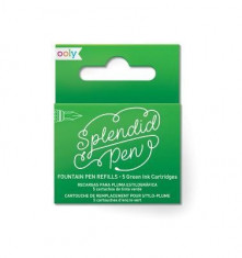 Splendid Fountain Pen Ink Refills - Green (Set of 5): 132-077 foto