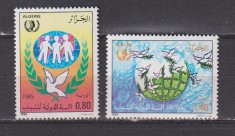 ANUL INTERNATIONAL AL TINERETULUI 1985 ALGERIA MI. 885-886 MNH