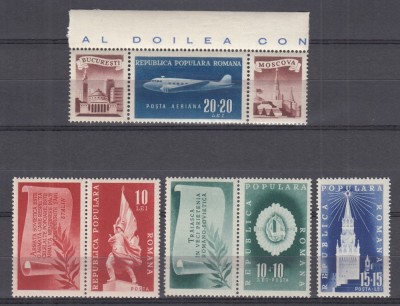 ROMANIA 1948 LP 241 AL DOILEA CONGRES ARLUS SERIE MNH foto