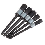 Set 5 perii profesionale Gri MyStyle&reg; pentru curatat interior si exterior auto, elemente de caroserie, bord, jante, detailing auto