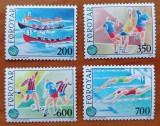 FEROE-&#039;&#039;SPORTURI-DIVERSE&#039;&#039;-SERIE 4V.- -MNH NESTAMP. -vezi scan, Nestampilat