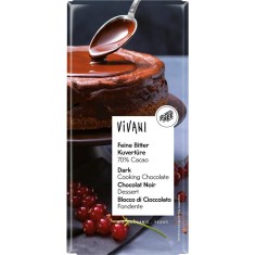Ciocolata Cuvertura Amaruie Bio 200 grame Vivani foto