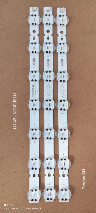 Set barete led TV LG 43&quot; 3 barete x 7 leduri