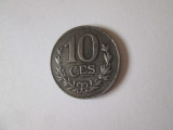 Luxemburg 10 Centimes 1921 moneda magnetica din fier, Europa