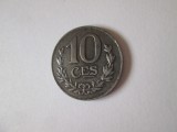 Luxemburg 10 Centimes 1921 moneda magnetica din fier