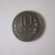 Luxemburg 10 Centimes 1921 moneda magnetica din fier