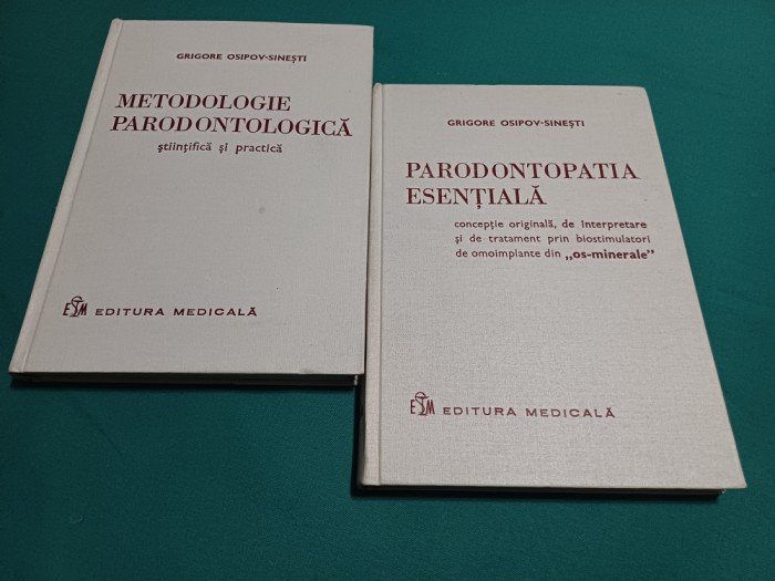METODOLIGIE PARADONTOLOGICĂ * 2 VOL / GRIGORE OSIPOV-SINEȘTI /1976 *45