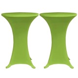 Husa elastica pentru masa, 2 buc., verde, 60 cm