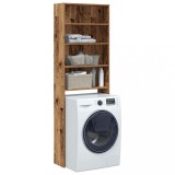 Gossi dulap masina de spalat, lemn vechi, 64x24x190 cm