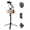 Selfie Stick Pentru Video MRG MAY49Z, Microfon, Trepied, Selfie, cu Lumina C1198
