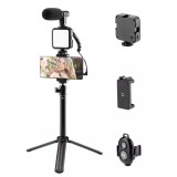 Selfie Stick Pentru Video MRG MAY49Z, Microfon, Trepied, Selfie, cu Lumina C1198