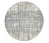 Covor Rotund Calvin Klein CK950, Albastru Crem, 122x122 cm, Modern, Ideal pentru Living