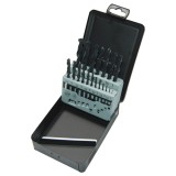 Caseta metalica cu burghie pentru metal Milwaukee HSS-R DIN338, o1-10mm - 19 buc