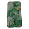 Husa protectie pentru apple iphone 7/8/se 2020 soft imd tpu marble geometric verde suport inclus