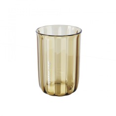 Cana de apa pentru clatit, flippy, pentru periuta de dinti, 200 ml, 10.4 x 7.3 cm, maro transparent