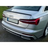Spoiler portbagaj Audi A6 C8 Sedan 2018-2022, ABS negru lucios