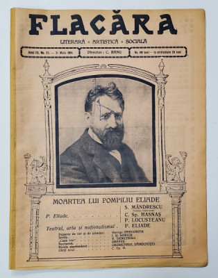 FLACARA , LITERARA , ARTISTICA , SOCIALA , ANUL III , NR. 33 , 31 MAI , 1914 foto