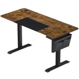 SONGMICS Birou cu reglaj electric pe inaltime, memorie cu 4 inaltimi, 60x140x(72-120)cm, maro rustic Household NewTrend