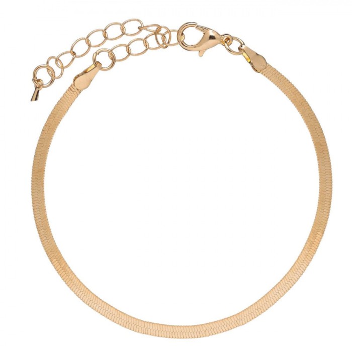 Brățară Femei, Language of Jewels, Lanț Plat, Culoare Aurie