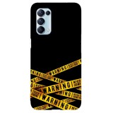 Husa compatibila cu Oppo A54 5G model Warning, Silicon, TPU, Viceversa, Transparent, Carcasa