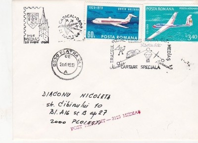 bnk fil Plic ocazional - Traseul postal Caracal Piatra Olt Medias foto